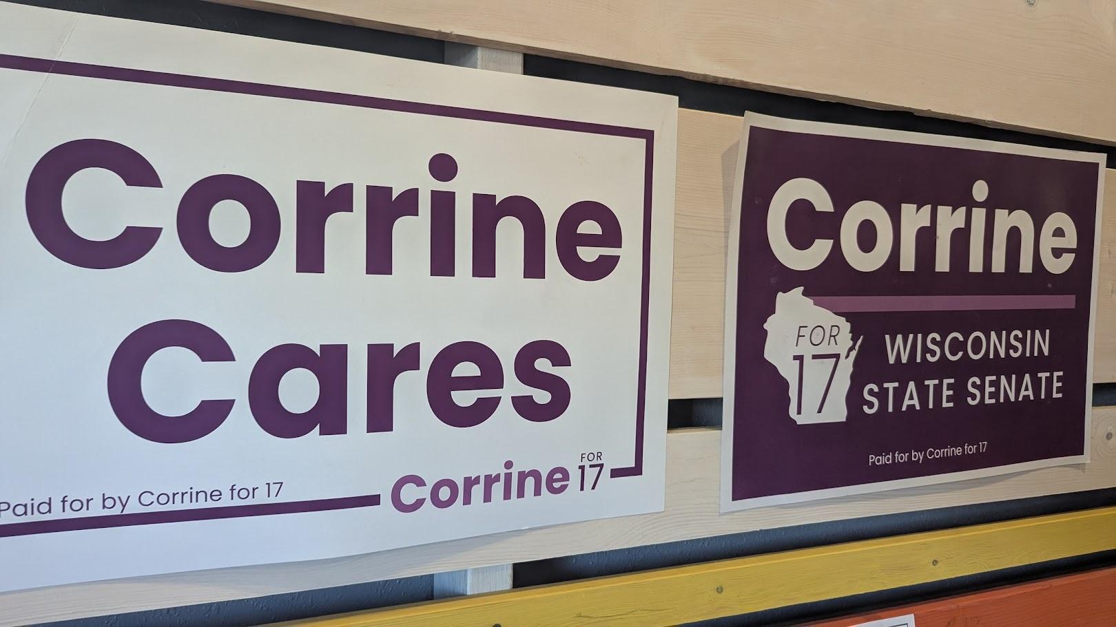 Hendrickson turns in nomination paperwork, touts platform during tour of 17th Senate District